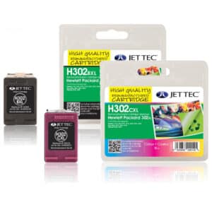 HP302XL Jettec Black & Colour Remanufactured Printer Ink Cartridges - HP302