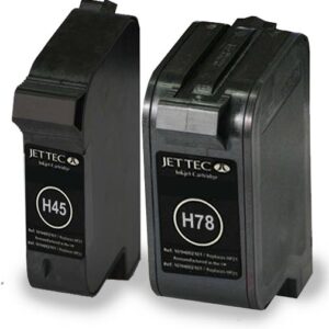 H15-H78 Jettec Remanufactured Black and Colour Ink Cartridges HP15-HP78 (C6615 / C6578)