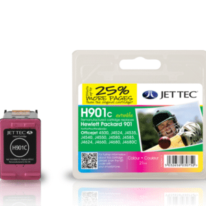 H901 Colour JetTec Remanufactured Printer Ink Cartridge HP901