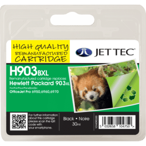 HP 903XL Black Jettec Remanufactured Ink Cartridge HP903XL