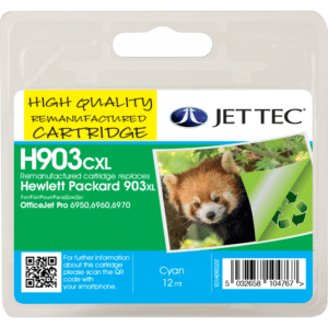HP 903XL Cyan Jettec Remanufactured Ink Cartridge HP903XL