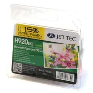 H920 Black JetTec Remanufactured High Capacity Printer Ink Cartridge - HP920XL