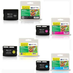 HP932 - HP933 XL Black and Colour HP JetTec Remanufactured Ink Cartridges - 4 item Multipack