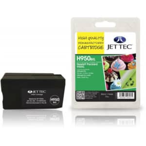 HP950 XL Black JetTec Remanufactured High Capacity Printer Ink Cartridge - H950BXL