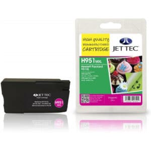 HP951 XL Magenta JetTec Remanufactured High Capacity Printer Ink Cartridge - H951MXL