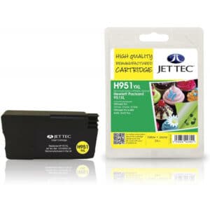 HP951 XL Yellow JetTec Remanufactured High Capacity Printer Ink Cartridge - HP951XL