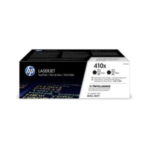 HP410X Twin Pack of Black High Capacity Genuine HP Laser Toner Cartridges CF410X