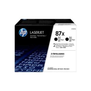 HP87X Black High Capacity Genuine HP Toner Cartridge HP-CF287X - Twin Pack