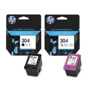 HP 304 Black & Colour Multipack Original Printer Ink Cartridges - HP304 3JB05AE