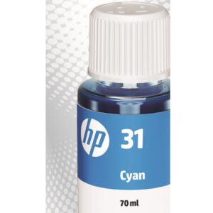 HP31 Cyan Original Ink Bottle HP 31 1VU26AE