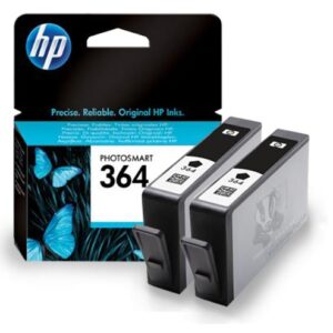 HP364 Twin Pack of Original Black Ink Cartridges HP 364