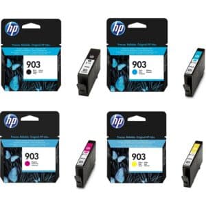 HP 903 Black, Cyan, Magenta & Yellow Original Printer Ink Cartridges HP903 - 4 item multipack