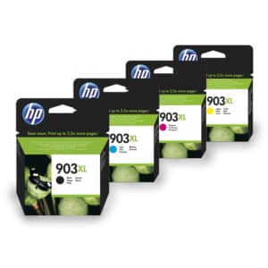 HP 903XL Black, Cyan, Magenta & Yellow Original HP High Capacity Printer Ink Cartridges HP903XL