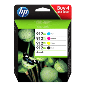 HP 912XL Full Set of Original High Capacity Printer Ink Cartridges - HP912XL HP3YP34AE
