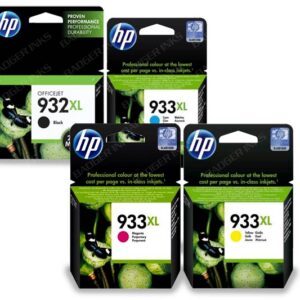 HP932XL Black & HP933XL Cyan, Magenta & Yellow Original High Capacity Ink Cartridges - 4 item pack