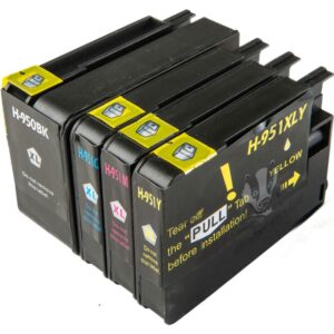 HP950XL-HP951XL Black, Cyan, Magenta & Yellow Compatible Ink Cartridges - 4 item Multipack