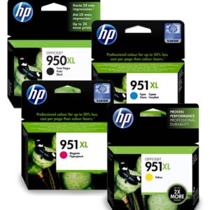 HP 950XL / HP 951XL Original High Capacity Ink Cartridges - 4 item Multipack - HP950XL / HP951XL