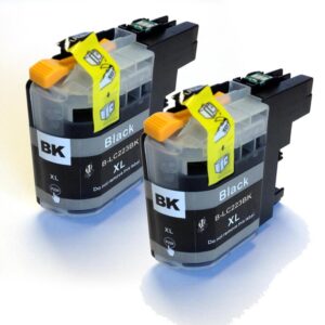 LC223BK Black Compatible Brother Ink Cartridge LC223 - 2 item Multipack