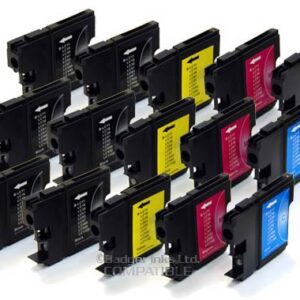 LC980 x3 Sets plus 3 extra Black Compatible Ink Cartridges