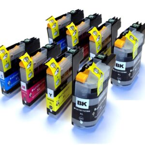 LC123 Cyan, Magenta, Yellow & Black Compatible Ink Cartridges - 8 item Multipack