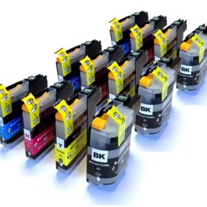LC123 Cyan, Magenta, Yellow & Black Compatible Ink Cartridges - 12 item Multipack