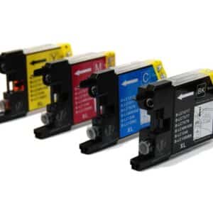 LC1240 / LC1220 Full Set of Brother Compatible Ink Cartridges - 4 Pack