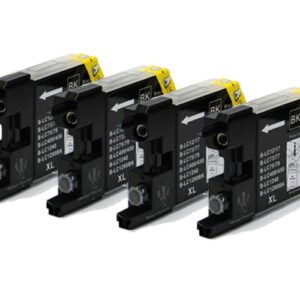 LC1220 / LC1240 x4 Black Brother Compatible Ink Cartridges - 4 Pack