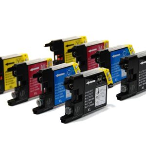 LC1220 / LC1240 x2 Sets Brother Compatible Ink Cartridges - 8 Pack