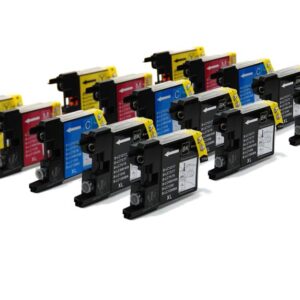 LC1220 /LC1240 x3 Sets + 3 Extra Black Brother Compatible Ink Cartridges - 15 Pack