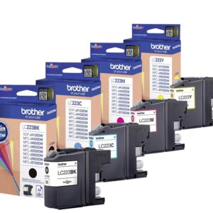 LC223 Cyan, Magenta, Yellow & Black Original Brother Ink Cartridges LC-223