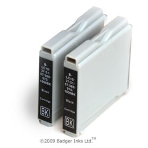 LC1000 x2 Black Brother Compatible Ink Cartridges LC-1000
