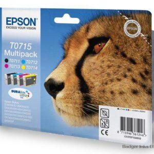 Epson Original 4 Item Multipack Ink Cartridges Cheetah Series T0715