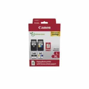 PG540L & CL541XL Black & Colour High Capacity Original Canon Ink Cartridges with 50 sheets Paper