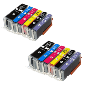 Canon PGI-580XXLBK / CLI-581XXL BK/C/M/Y/PB x2 sets Compatible Ink Cartridge12 item Multipack