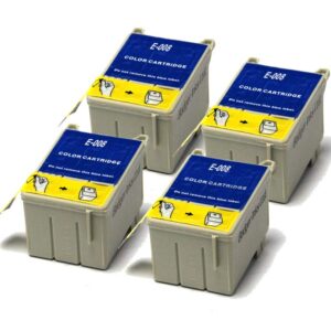 Badger Inks Compatible Colour Ink Cartridge to replace Epson T008 - 4 pack