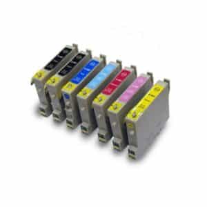 Epson Compatible Ink Cartridges 7 item Multipack - T0487/T0481