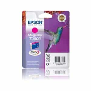 T0803 Epson Original Magenta Ink Cartridge - TO803 Hummingbird Series