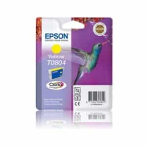 T0804 Epson Original Yellow Ink Cartridge - TO804 Hummingbird Series