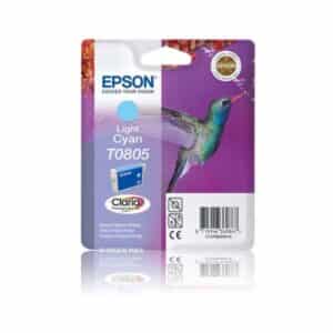 T0805 Epson Original Light Cyan Ink Cartridge - TO805 Hummingbird Series