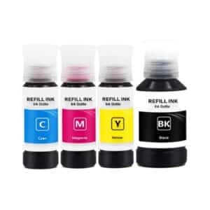 Epson Compatible Black, Cyan, Magenta & Yellow EcoTank Pigment Ink Bottles ET-104