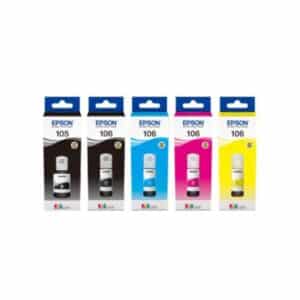 Epson 106 Original Full Set of EcoTank Ink Bottle T105 / T106