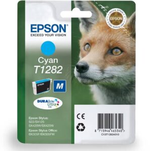 Epson Original Cyan Ink Cartridge Fox Series T1282