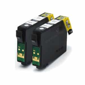 Epson Compatible Twin Pack Black Ink Cartridges Replace Apple Series T1291
