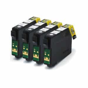 Epson Compatible Four Pack Black Ink Cartridges Replace Apple Series T1291