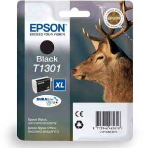 Epson Original Black Ink Cartridge Stag Series T1301