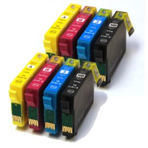 T1636 Compatible Ink Cartridges Pen and Crossword Series 16XL - 8 Item Multipack
