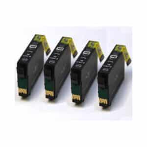T1811x4 Black Compatible Ink Cartridges Daisy Series 18XL - 4-item Multipack