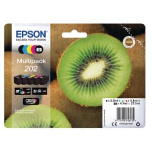Full Set of Genuine Epson 202 Ink Cartridges Kiwi Inks