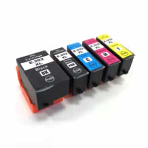 202XL Full Set of Compatible Ink Cartridges Kiwi Inks - 5 pack