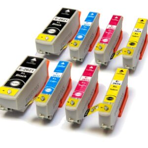 Epson 26 XL Compatible Ink Cartridges Polar Bear Series T2616 x2 (T2636) - 8 item Multipack